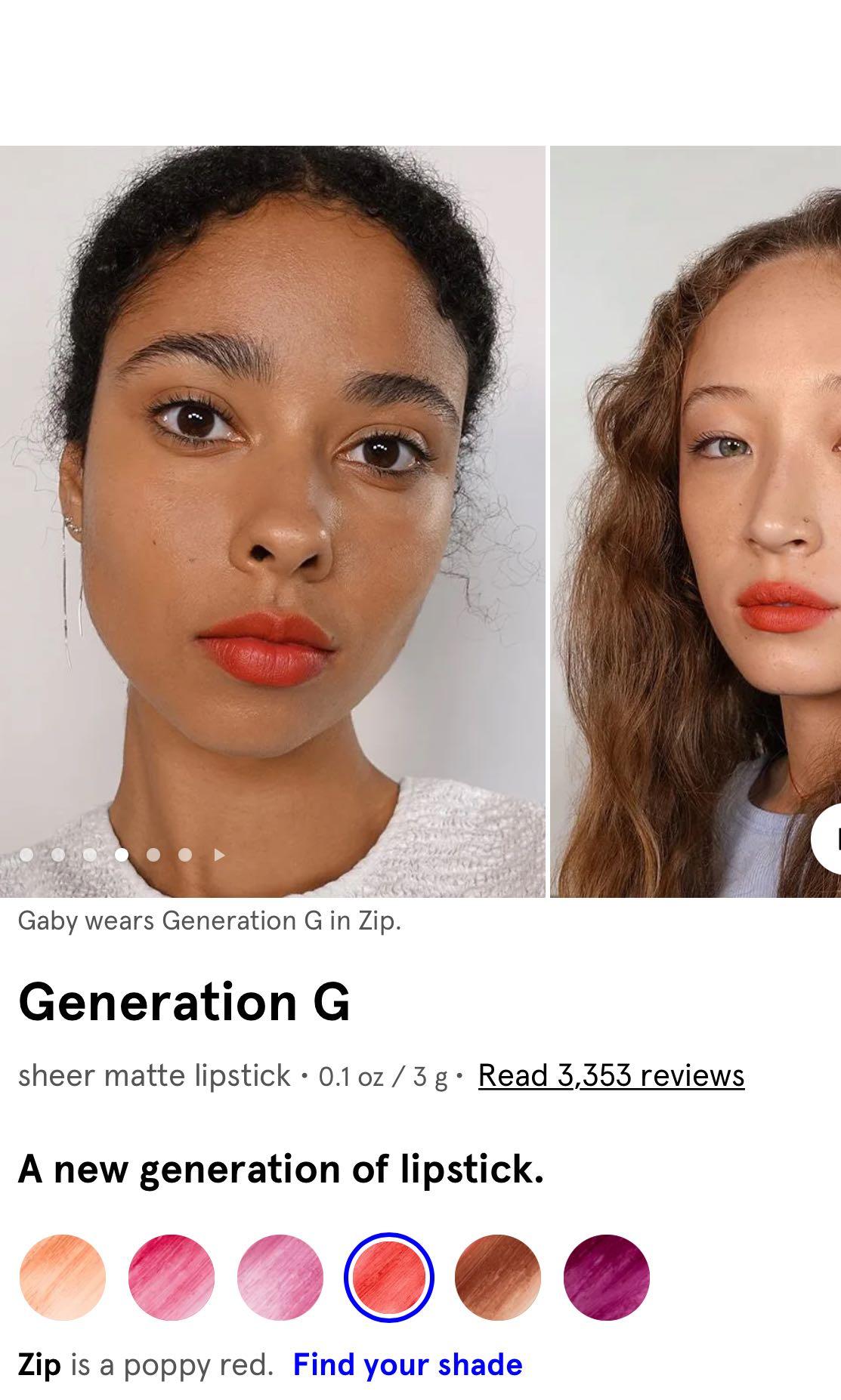 Glossier Generation G in Zip, Beauty & Personal Care, Face, Makeup on ...