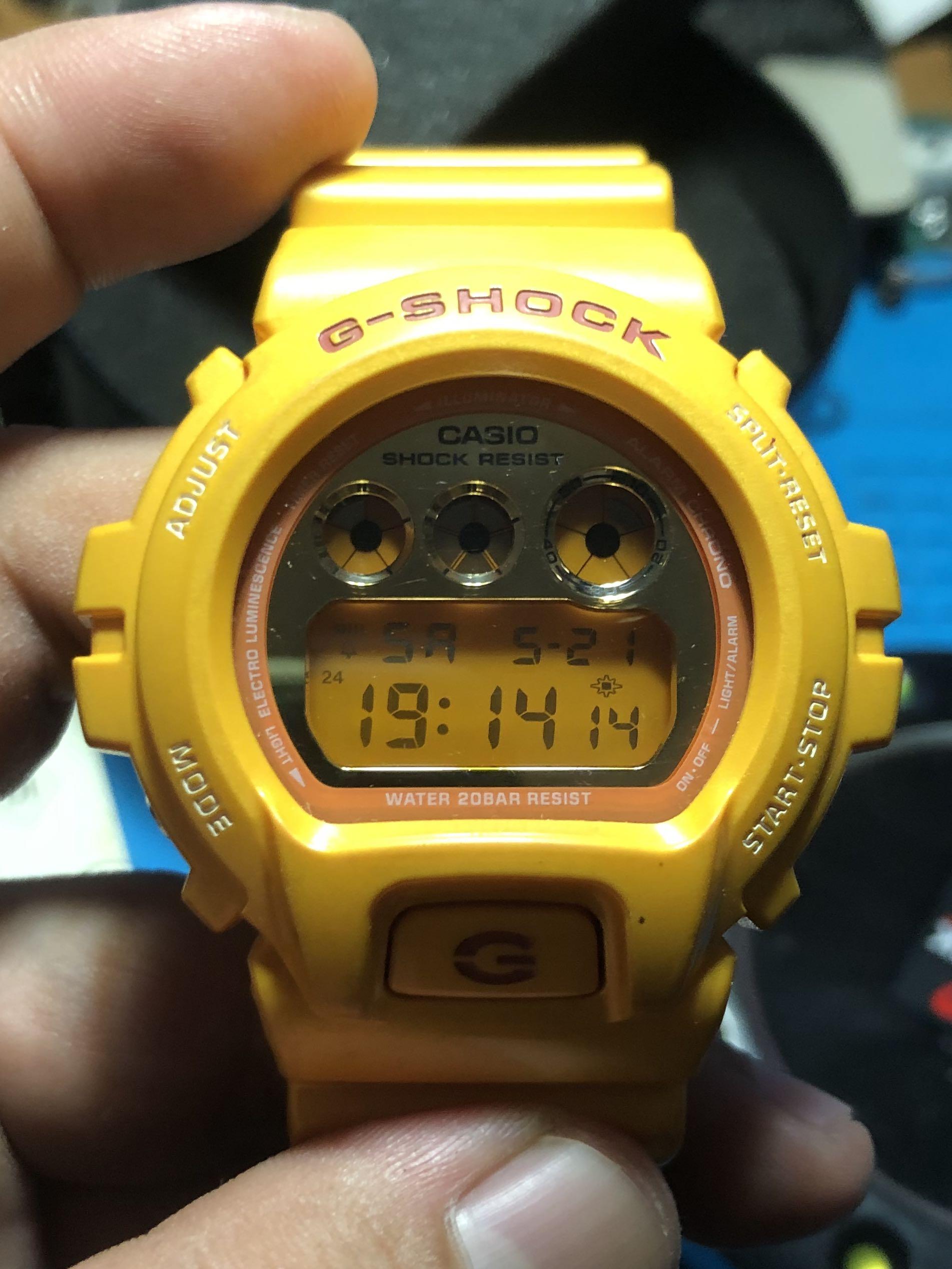 Gshock DW-6900-SB9 ( Manggo ) by Casio, Men's Fashion, Watches ...