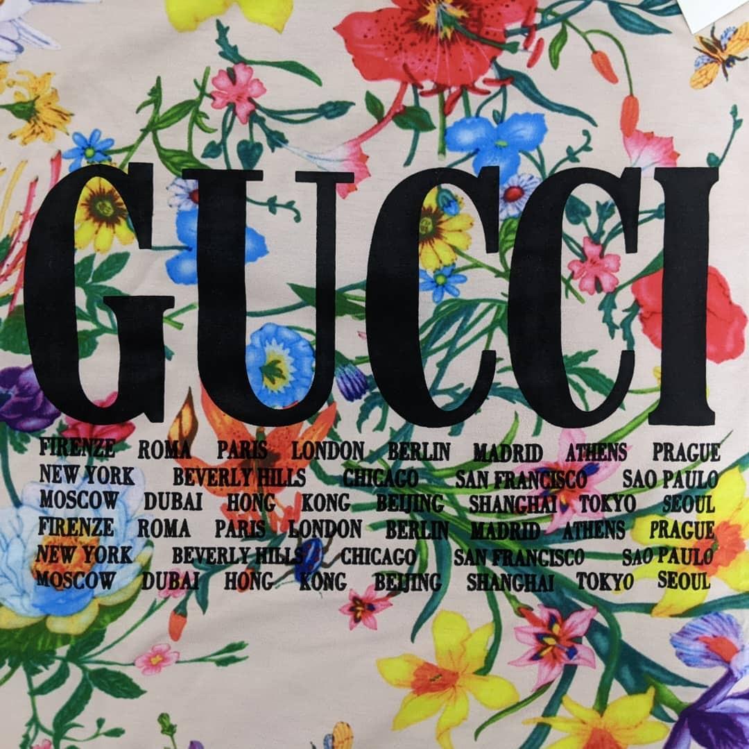 Gucci clearance flower shirt