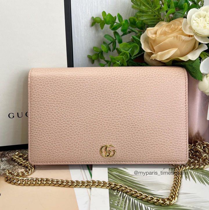 G.u.c.c.I Interlocking Wallet On Chain Beige, Luxury, Bags & Wallets on  Carousell