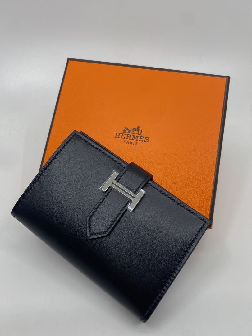 Hermes Bearn Card Holder with Tadelakt leather, Women's Fashion, Bags ...