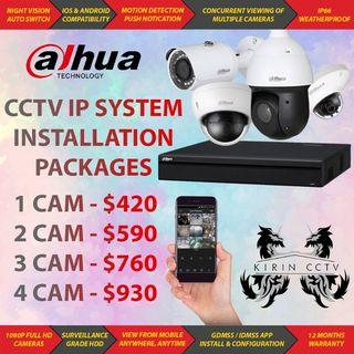 Hikvision / Dahua / Vstarcam / Ezviz - IP POE CCTV & Analog CCTV & WiFi Security Camera & Video Intercom & Door Access System Installation for Home & Office Packages