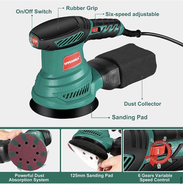 HYCHIKA Stützteller 140mm Für Detailschleifer - Kompatibel Mit MS200W & FL118A