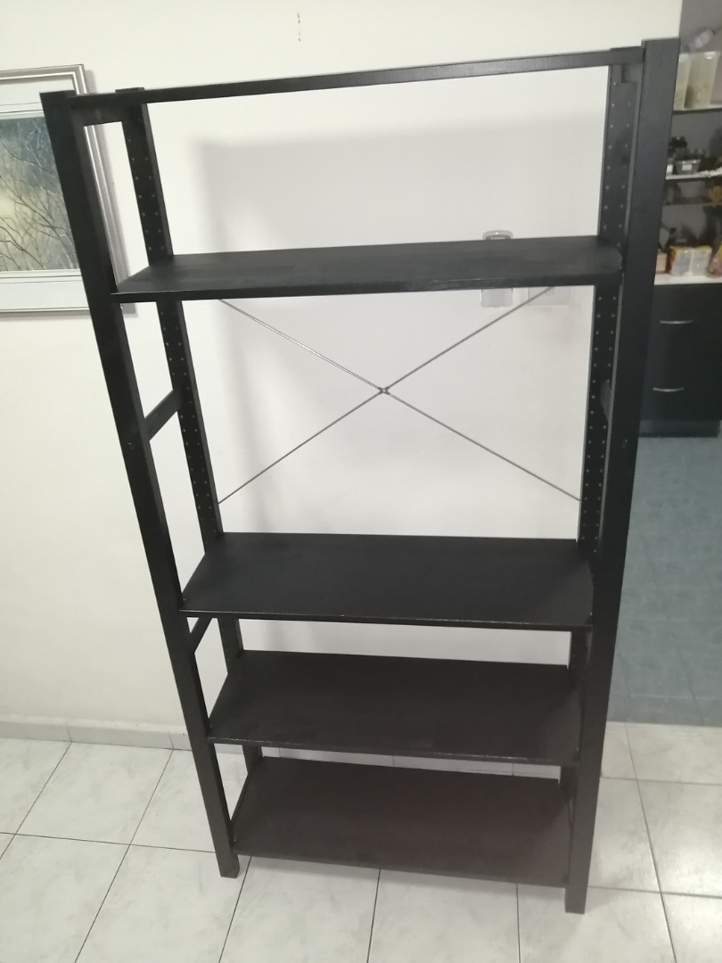 IKEA Ivar shelf, black pine, Furniture & Home Living, Furniture
