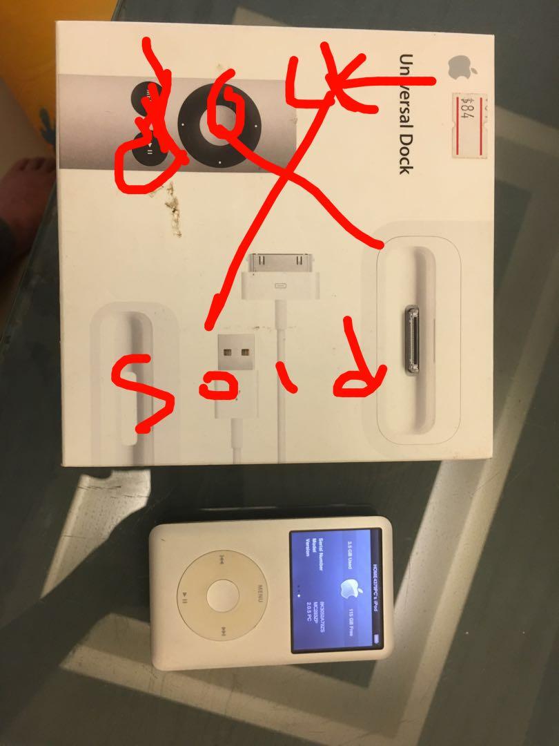 Ipod classic 128gb flash drive ipod dock speaker