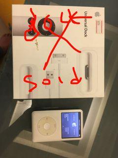 Ipod classic 128gb flash drive ,ipod dock/speaker