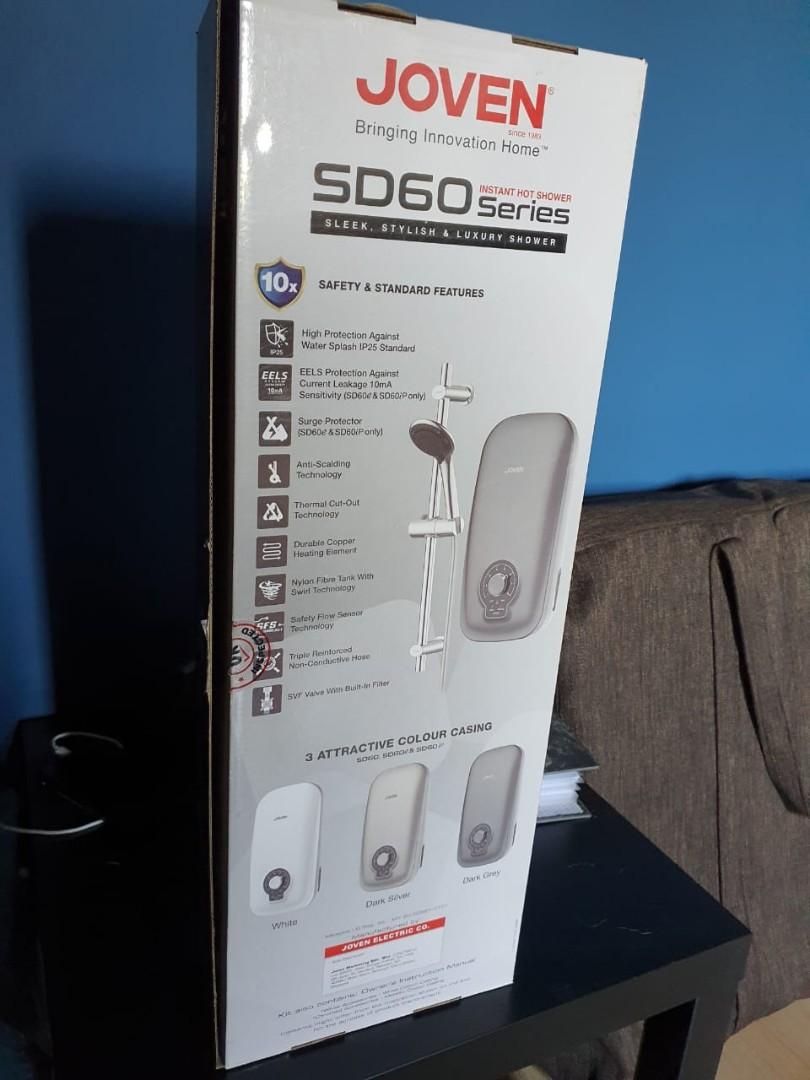 Joven SD60 Series Instant Hot Shower, TV u0026 Home Appliances, Water Heater u0026  Instant Showers on Carousell