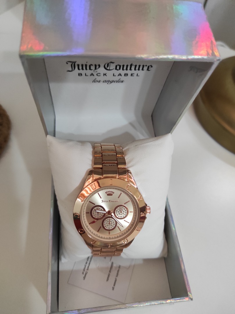 Juicy couture rose gold watch best sale