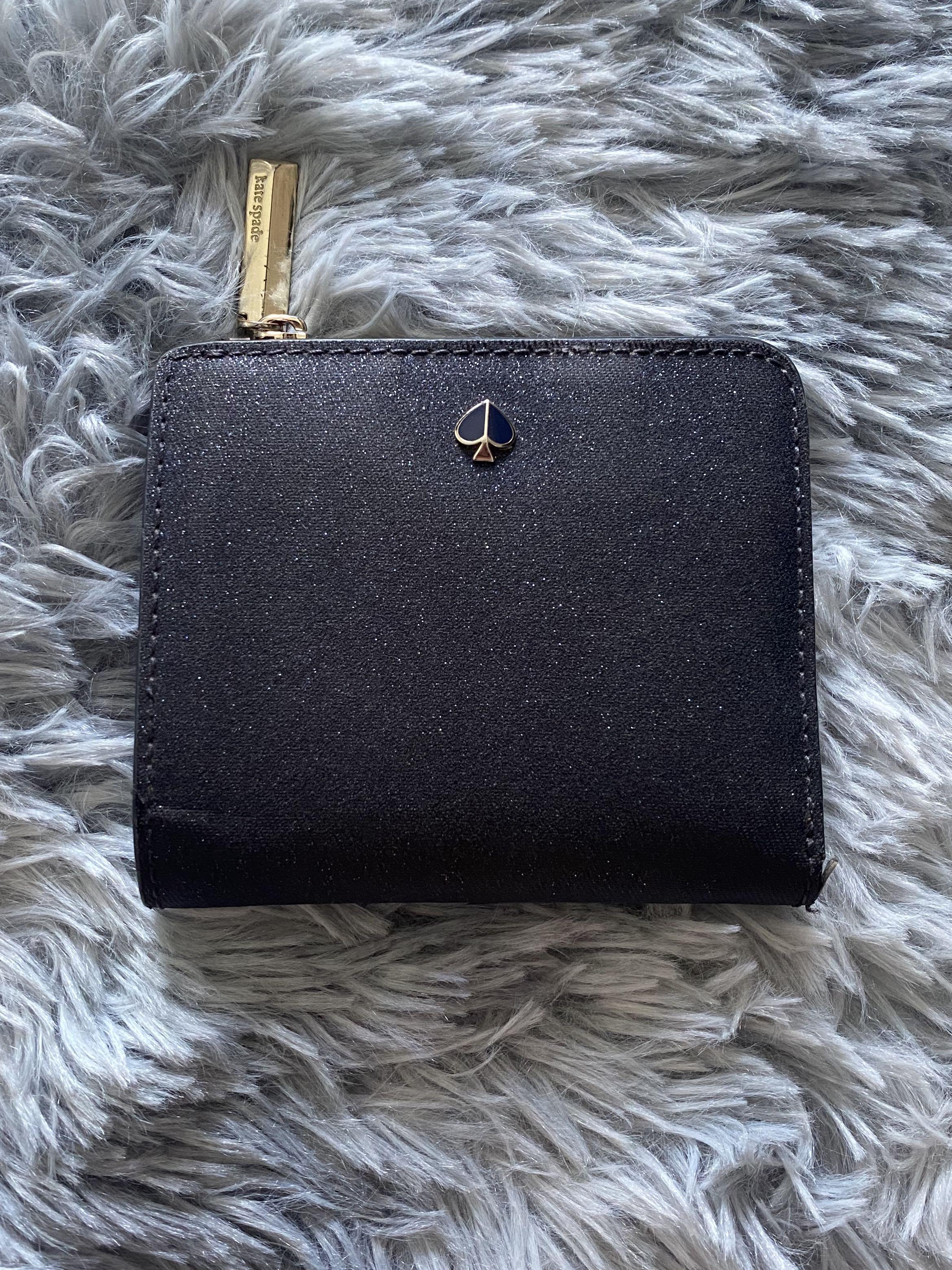 Kate spade blue shop glitter wallet