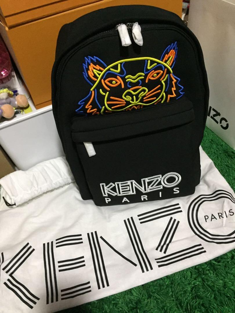 Kenzo neon backpack 2025
