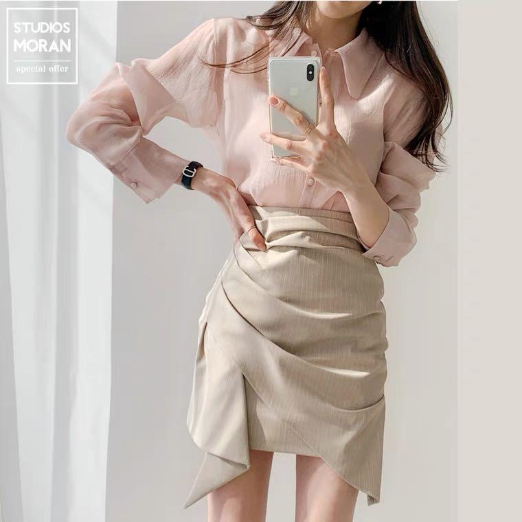 Korean skirt / office skirt, Women's Fashion, Muslimah Fashion, Dresses