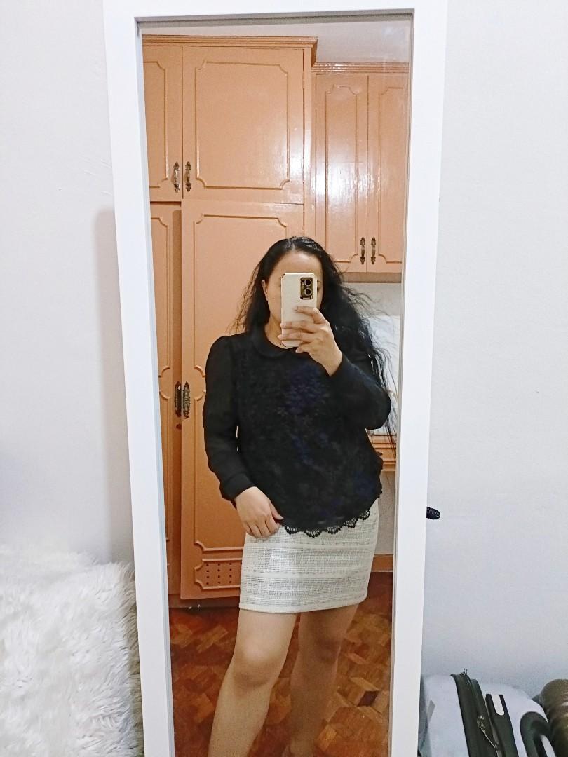 Koton See through Longsleeve (Category: Longsleeves) located in Quezon City. Submitted by JoyToEnjoy (Listing ID 1161967247, Image 2). Description: 𝐅𝐎𝐑 𝐎𝐅𝐅𝐈𝐂𝐄 ,𝐂𝐀𝐒𝐔𝐀𝐋,𝐅𝐎𝐑𝐌𝐀𝐋 𝐎𝐔𝐓𝐅𝐈𝐓 ❣️ 🌷 Excellent Condition 🌷 Medium to Large 🌷 Chiffon Fabric , garterized dulo ng sleeves so pwede I adjust to make 3/4 to shorter 🌷 Sellers Height 5 flat , Size Medium,Bust 36 𝐌𝐘 𝐂𝐎𝐋𝐋𝐄𝐂𝐓𝐈𝐎𝐍𝐒 𝐀𝐑𝐄 𝐅𝐑𝐎𝐌 𝐃𝐔𝐁𝐀𝐈 𝐖𝐇𝐄�