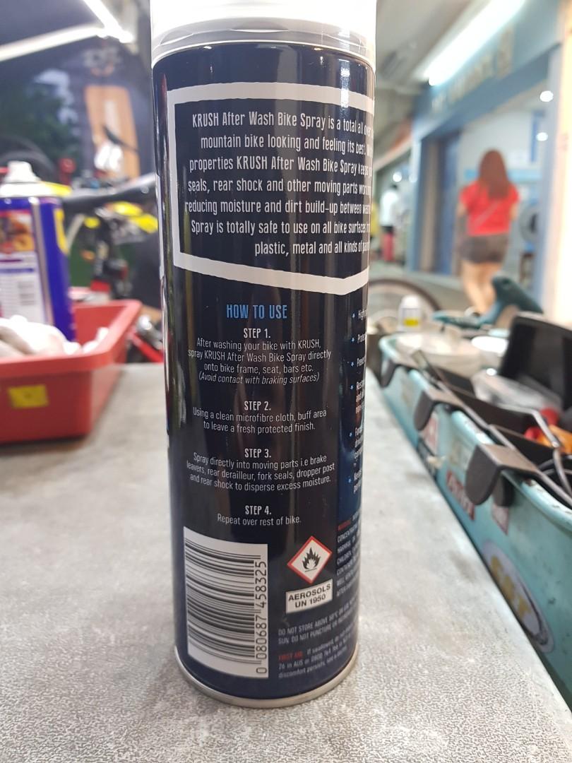 Krush after sales wash bike spray