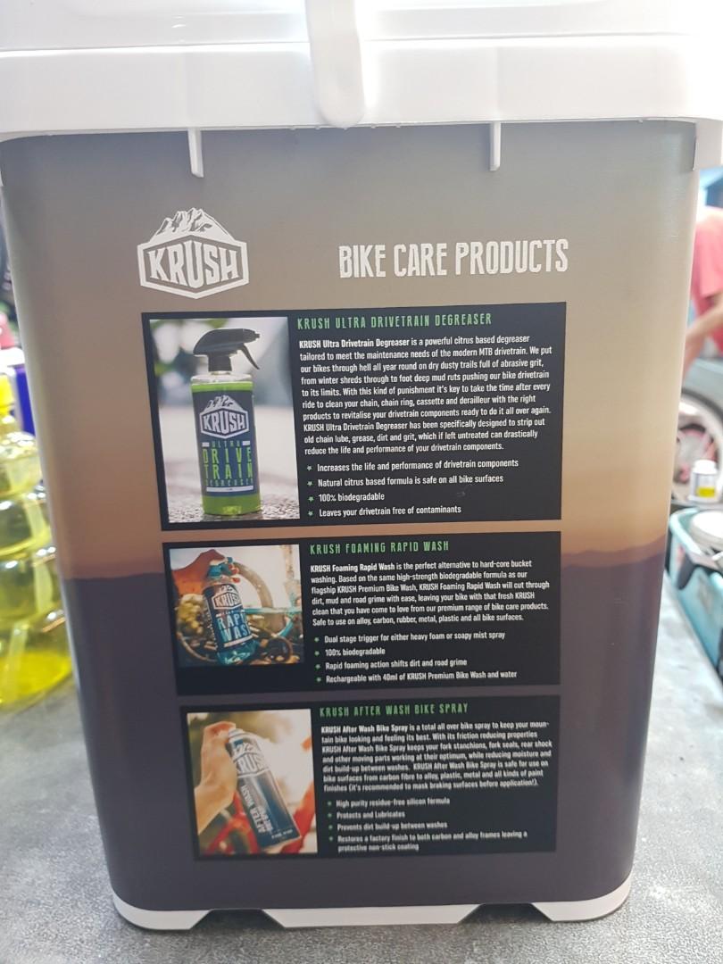 KRUSH pro bike detailing kit, Sports Equipment, Bicycles & Parts, Parts & Accessories on Carousell