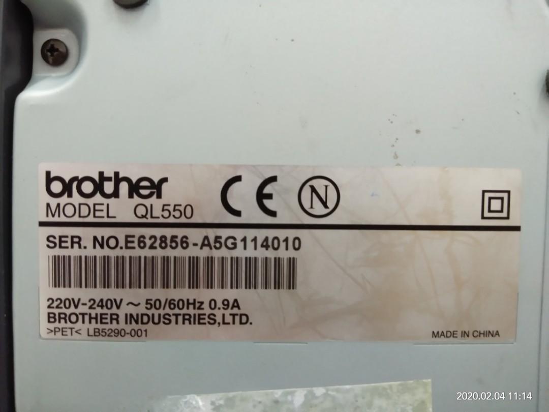 Label Printer (Category: Printers, Scanners & Copiers) located in Pasig City. Submitted by maming73 (Listing ID 1161796258, Image 3). Description: for sale! label printer brother QL-550 slightly used working condition call or text for inquiry 09178535696.