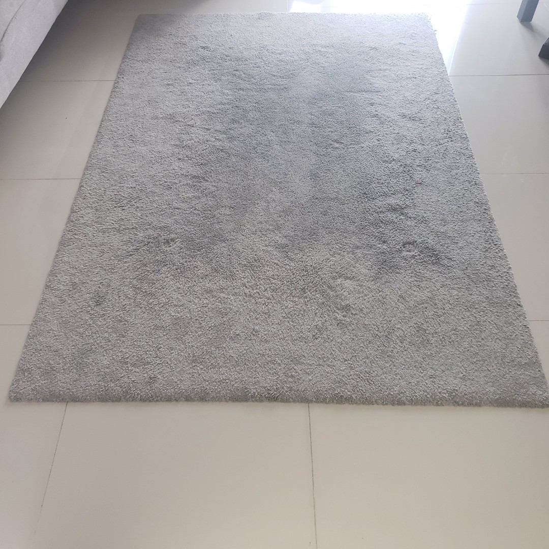 Large Grey Ikea Rug, Furniture & Home Living, Home Decor, Carpets, Mats