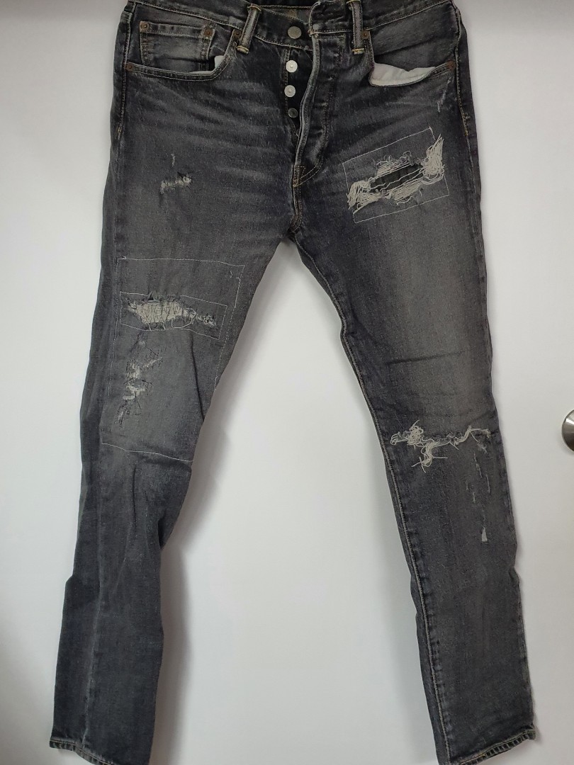 Levi Ripped Jeans Mens Fashion Bottoms Jeans On Carousell 0169