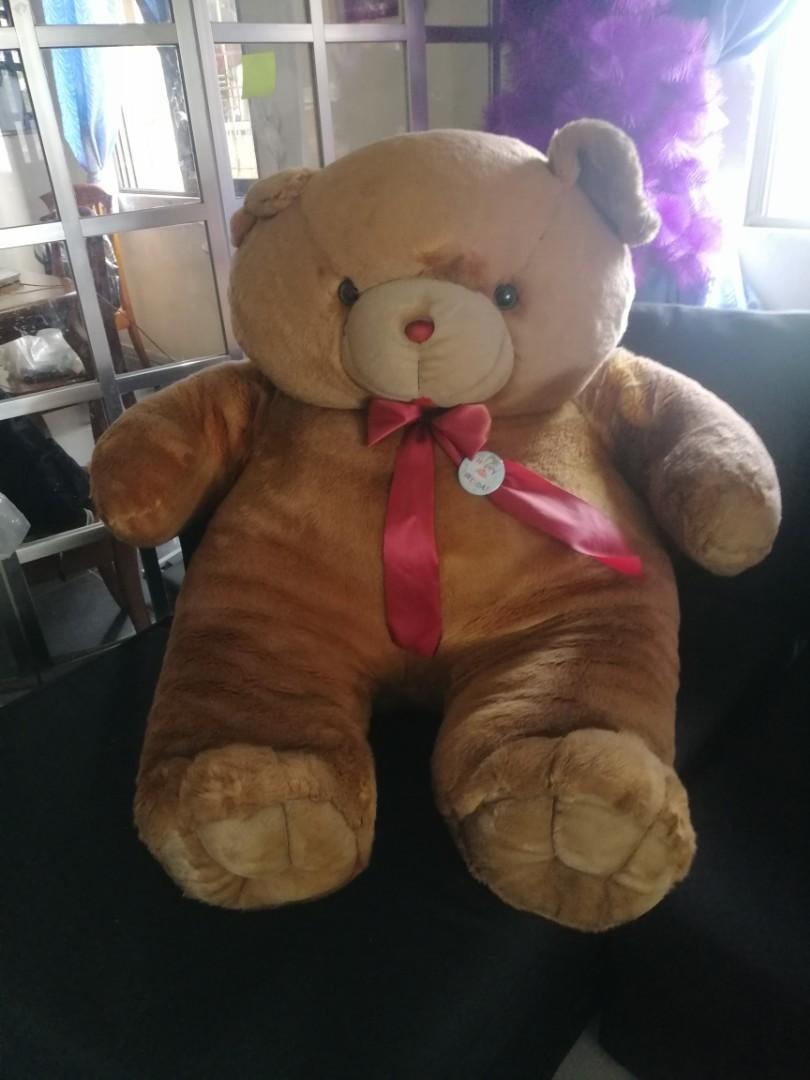 Life size teddy bear blue magic (Category: Plushies & Soft Toys) located in Valenzuela. Submitted by Pinkantshoppe (Listing ID 1161844674, Image 1). Description: chunky life size teddy bear well used just needs cleaning pick up only valenzuela are sf co buyer gcash or bank transfer.