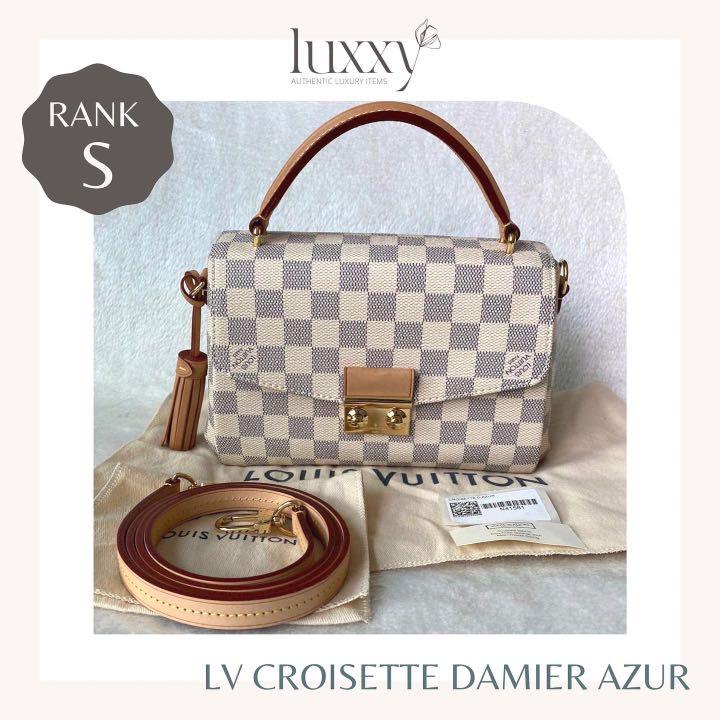 Brand New Louis Vuitton (LV) Croisette in Damier Azur, Women's Fashion,  Bags & Wallets, Cross-body Bags on Carousell
