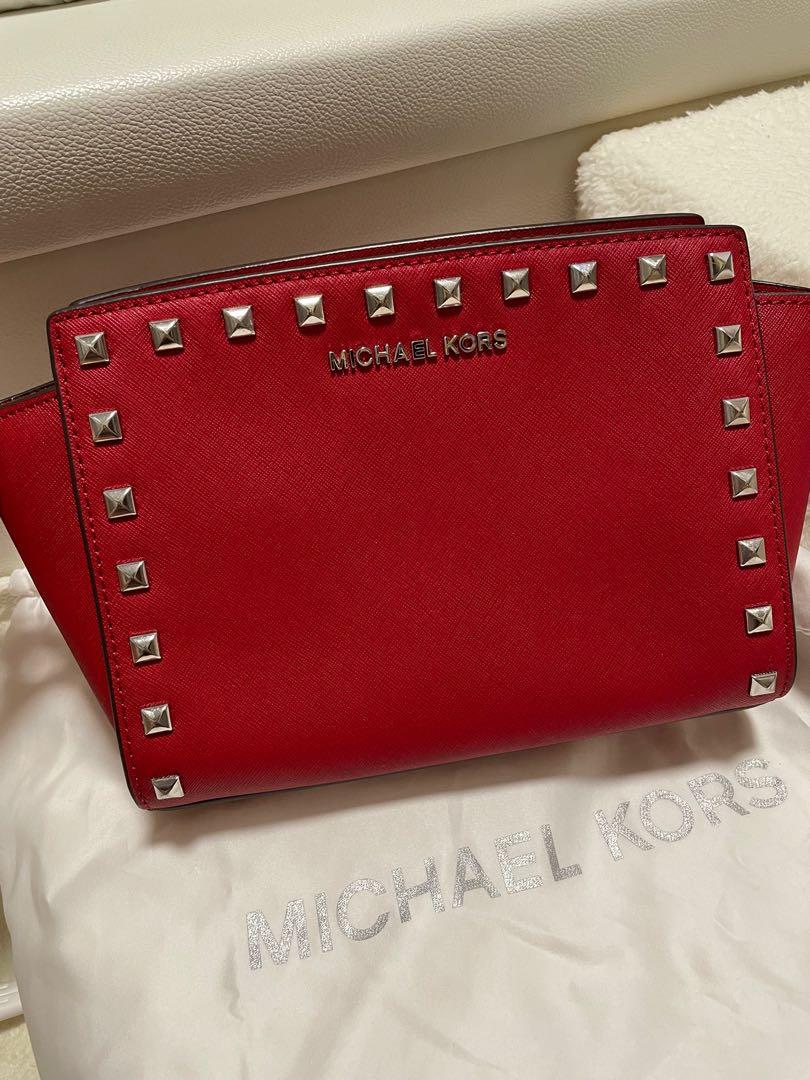 Michael Kors studded crossbody bag Women s Fashion Bags