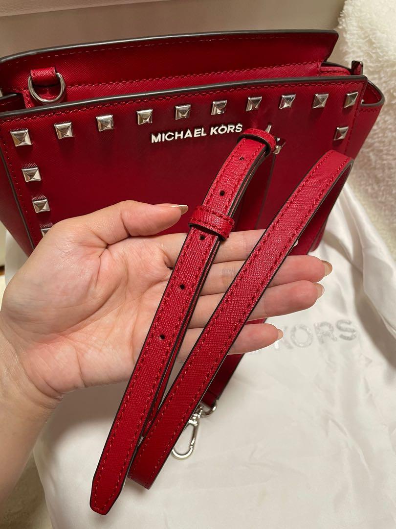 Michael kors on sale studded messenger bag