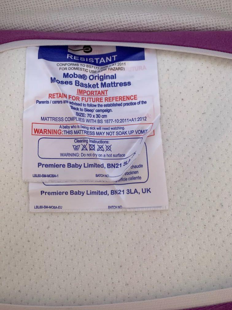 Moba moses sale basket mattress
