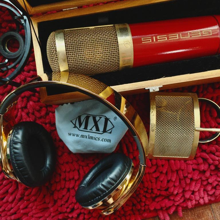 MXL Genesis Large Diaphragm Tube Condenser Microphone (Category: Microphones) located in Makati City. Submitted by funkista (Listing ID 1161901230, Image 1). Description: Hi there! I'm selling my used MXL Genesis Large Diaphragm Tube Condenser Microphone. Been using this mainly indoors for my home studio. Comes with dedicated power supply, Mogami cables, shock mount, pop-filter, wooden box, wipe cloth, gold headphones. Issue is actually the shock