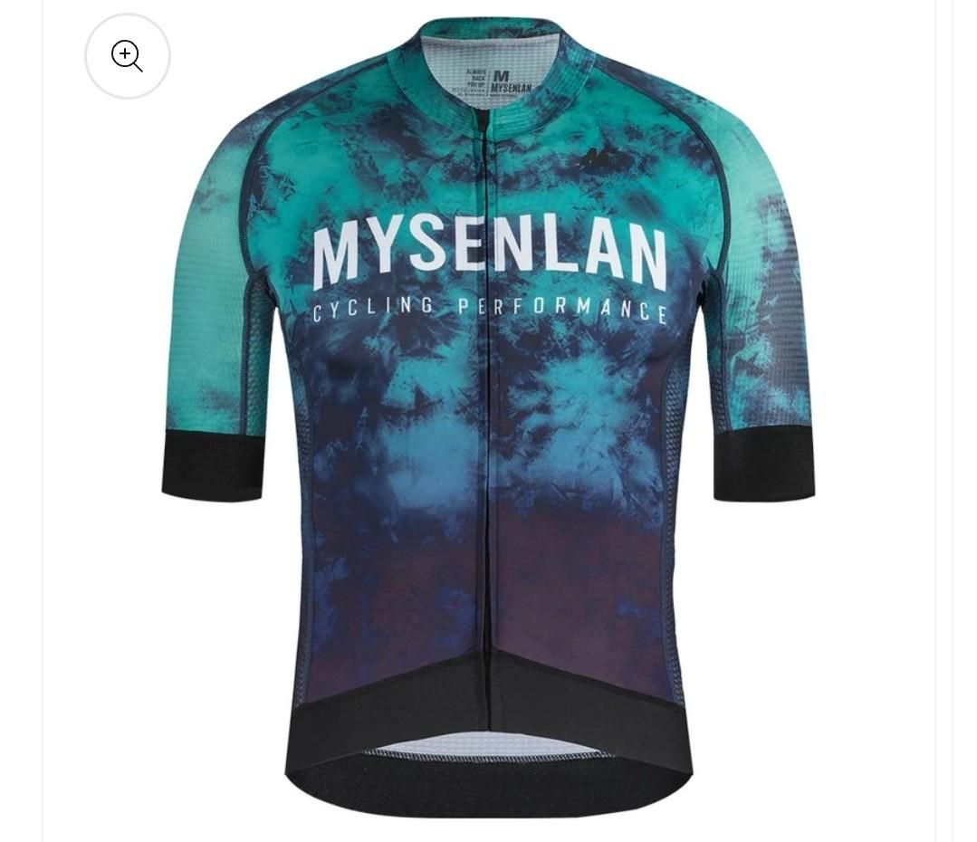 Mysenlan Mens Cycling Jersey Long Sleeve Shirts Bike Bicycle Breathable Riding Sports Jerseys Black