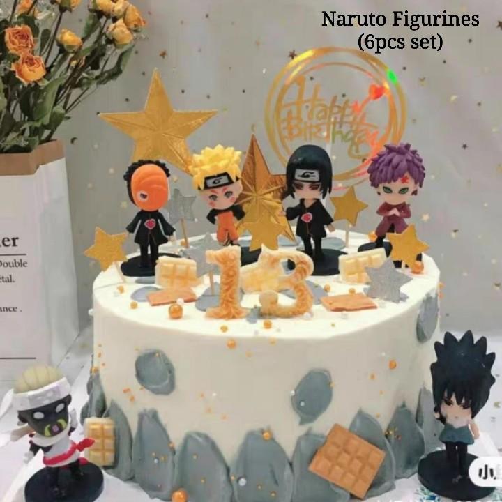 Naruto and Sasuke Anime Cake Topper