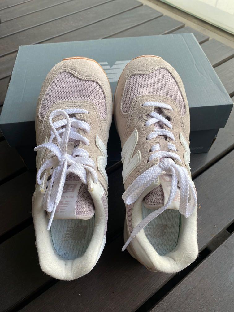 Nude new balance shoes online