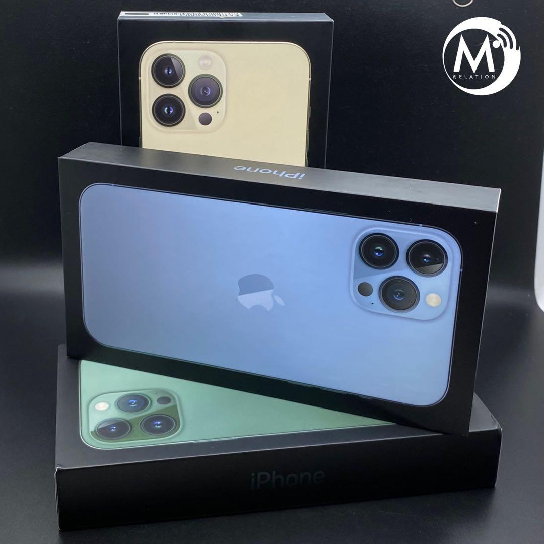 [New] iPhone 13 Pro Max 256GB Gold / Sierra Blue / Alpine Green (Non Activated), Mobile Phones