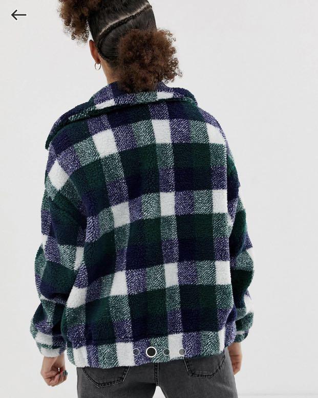 New look teddy borg bomber top
