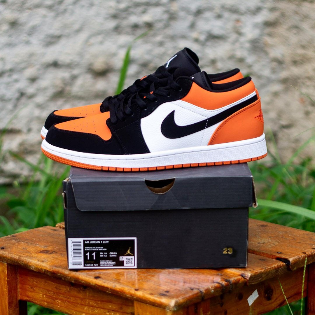 NIKE AIR JORDAN 1 LOW SHATTERED BACK BOARD, Fesyen Pria, Sepatu , Sneakers  di Carousell