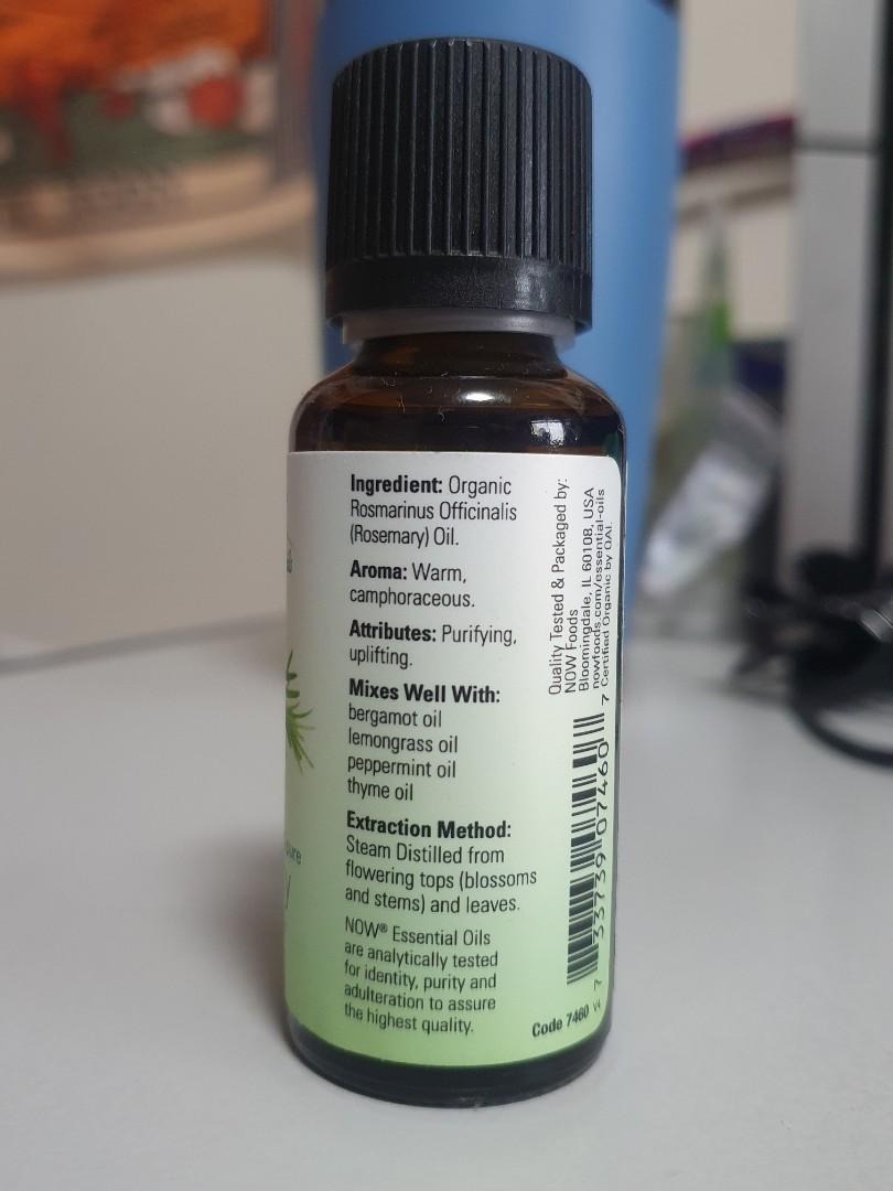 Now Essential Oils Rosemary Oil - 1 fl oz bottle