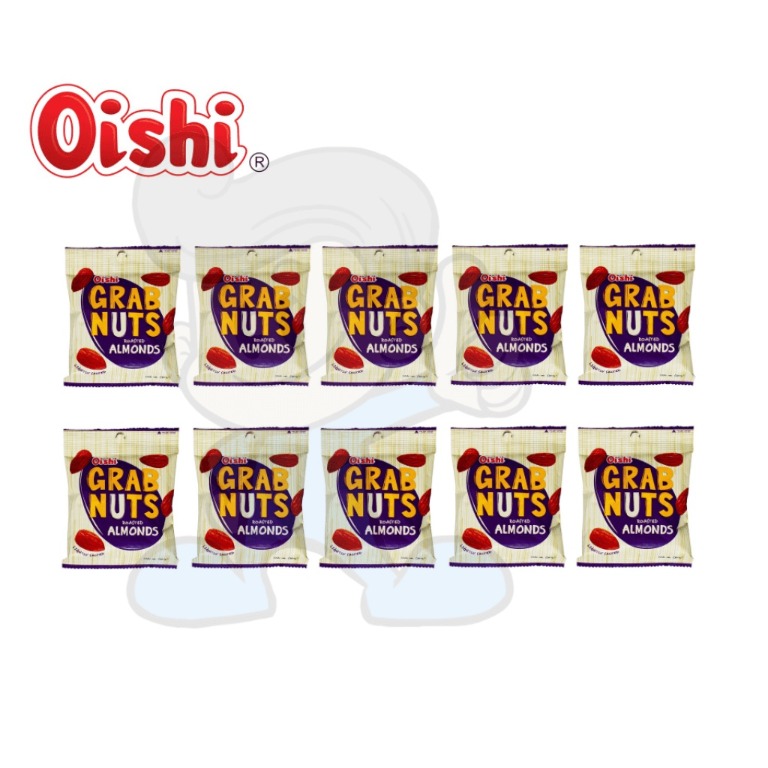 Oishi Grab Nuts Almonds (10 x 30g), Food & Drinks, Packaged & Instant ...