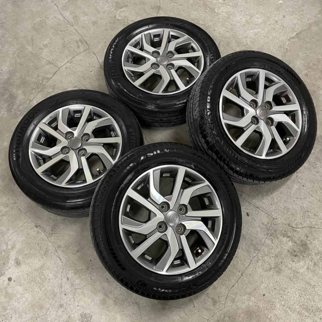 Original 14 inch sport rim Axia tyre 70%, Auto Accessories on Carousell