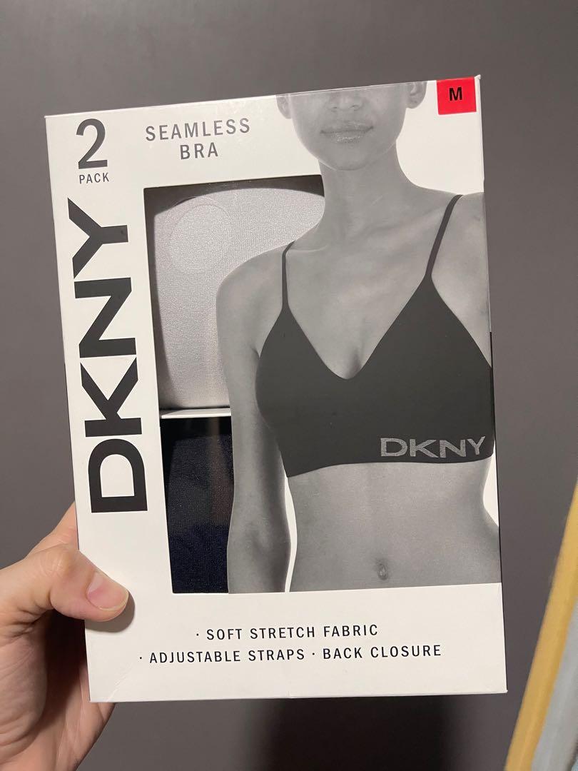Dkny, Intimates & Sleepwear, Dkny Womens Seamless Energy Bra 2 Pack Black  Grey Size M