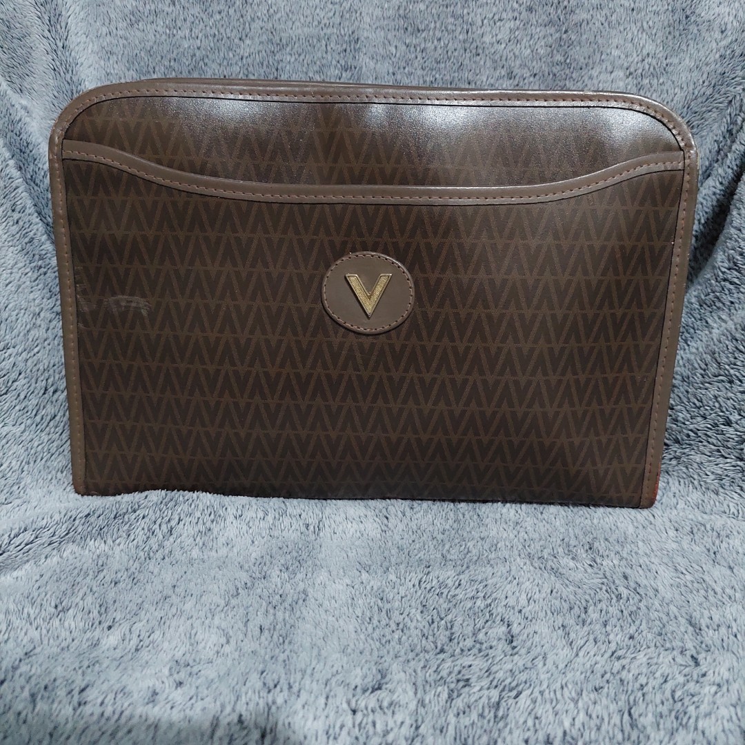 Cloth clutch bag MARIO VALENTINO Brown in Cloth - 26221209