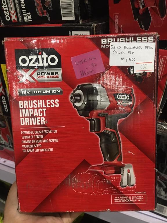 Ozito brushless impact discount driver