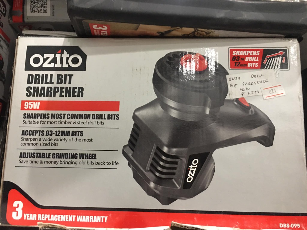 Ozito Drill Bit Sharpener Furniture Home Living Home Improvement Organization Home Improvement Tools Accessories on Carousell