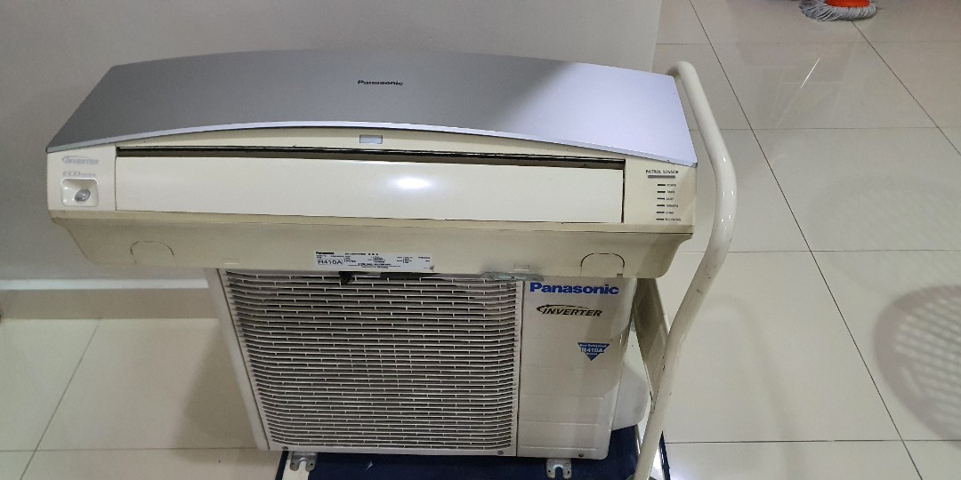 Panasonic Inverter 1.0HP aircond (rosak), TV & Home Appliances, Air