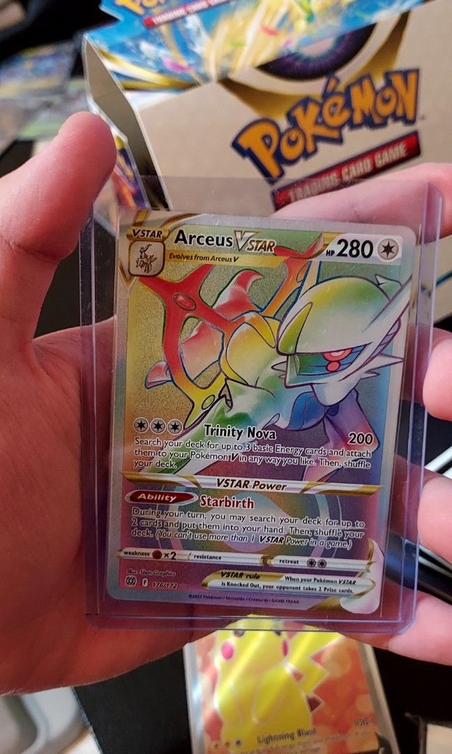 Pokemon TCG Arceus VStar 176/172 Rainbow/Secret Rare Sword