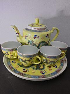Porcelain Tea Pot Set 6pcs