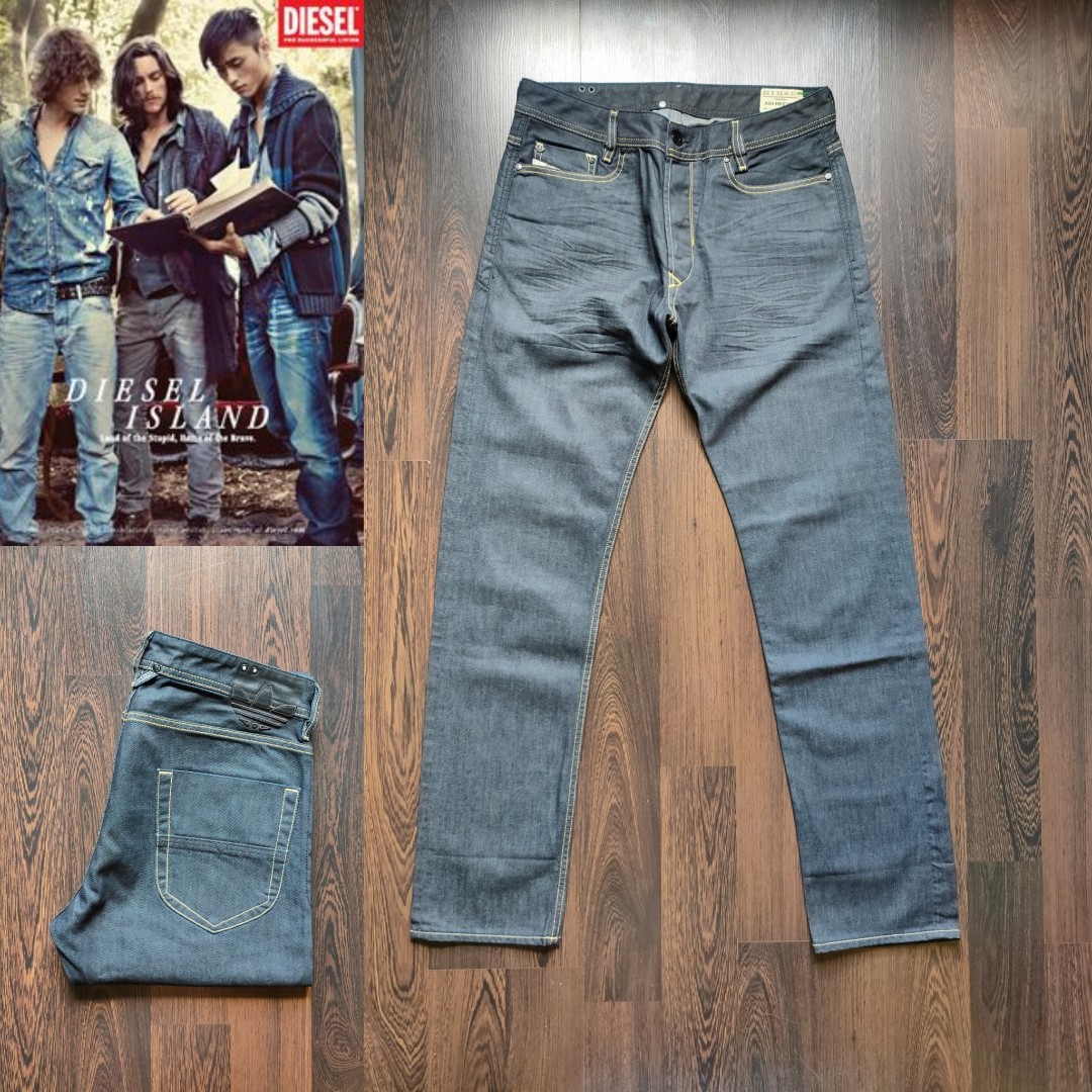 RARE DIESEL INDUSTRY ITALY JEANS Model Adidas Heeven Men s Fashion Activewear on Carousell