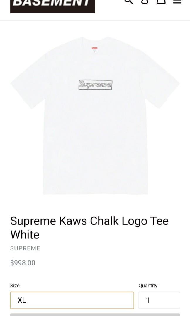 Rare Supreme x Kaws Box Logo Tee.. Sold Out!!, 男裝, 上身及套裝, T