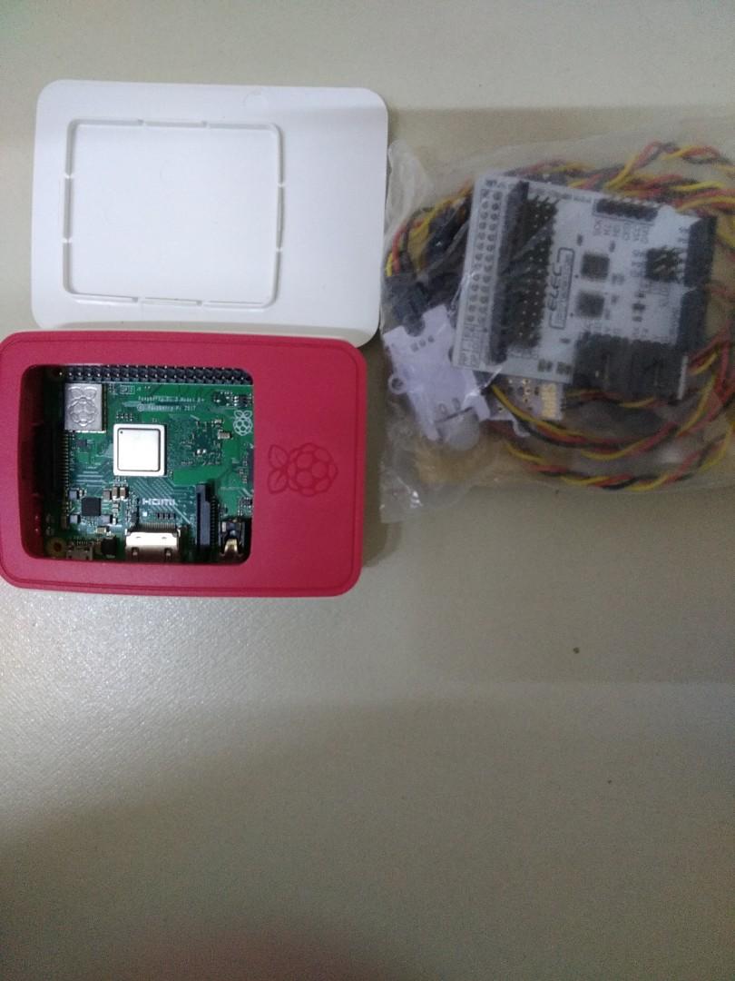 Raspberry Pi 3 B+ and Rpi GPIO shield, Computers & Tech, Desktops on ...