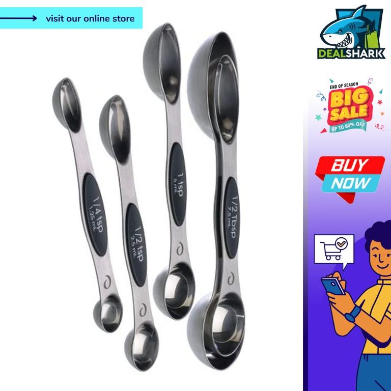 Progressive Stainless Steel Magnetic Measuring Spoons Set Of 5 Spices GT-3469 