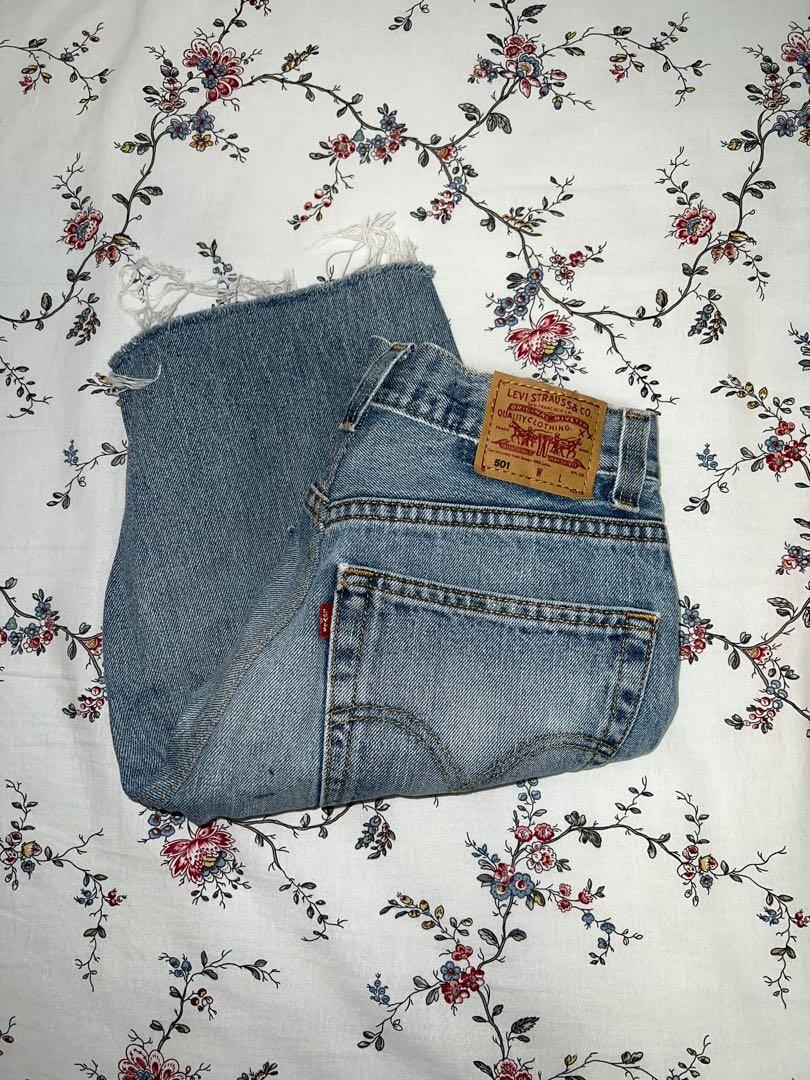 reworked levi's denim shorts, Women's 