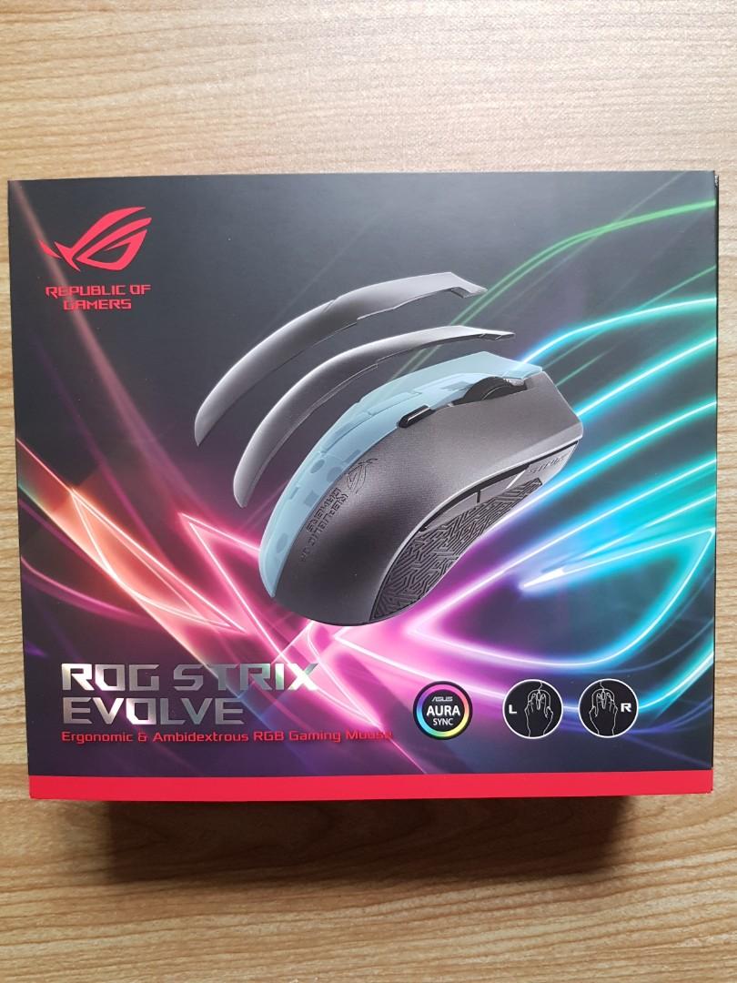ROG strix evolve mouse (Category: Mouse & Mousepads) located in Singapore. Submitted by iantycoon (Listing ID 1161843680, Image 1). Description: .