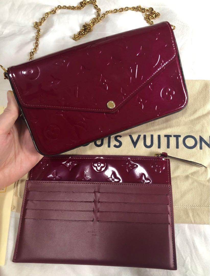 Buy Authentic, Preloved Louis Vuitton Monogram Vernis Wilshire MM Maroon  Bags from Second Edit by Style Theory